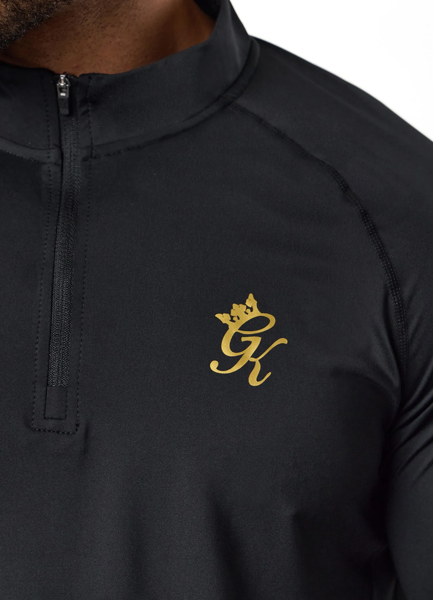 Gym King Energy 1/4 Zip Funnel - Black/Gold sold by The Gym King product image thumbnail 4