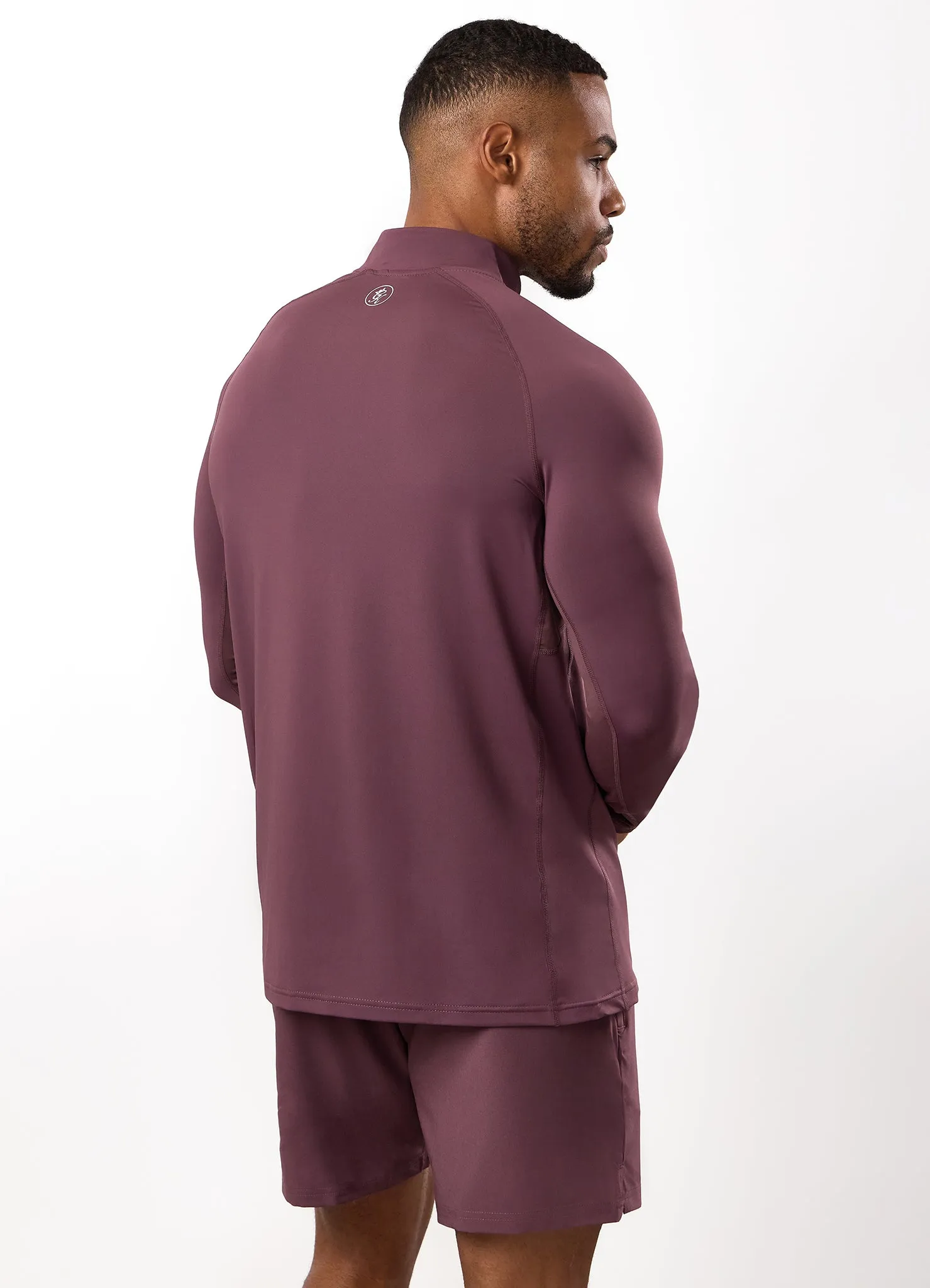 Gym King Energy 1/4 Zip Funnel - Deep Plum sold by The Gym King product image thumbnail 3