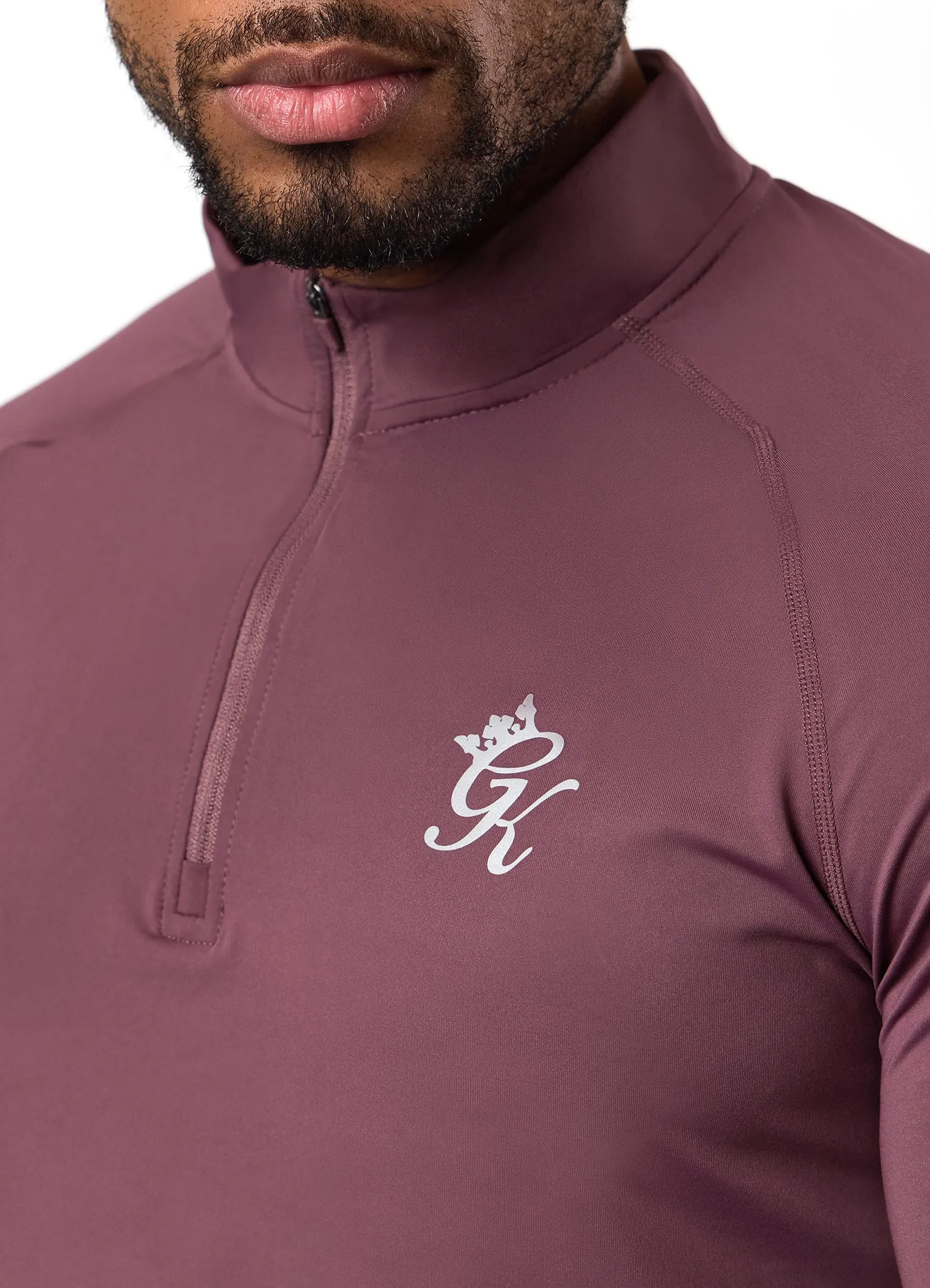 Gym King Energy 1/4 Zip Funnel - Deep Plum sold by The Gym King product image thumbnail 4