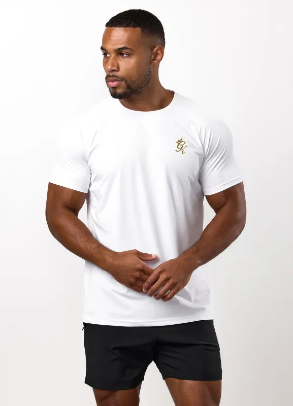 Gym King Energy Tee - White/Gold sold by The Gym King
