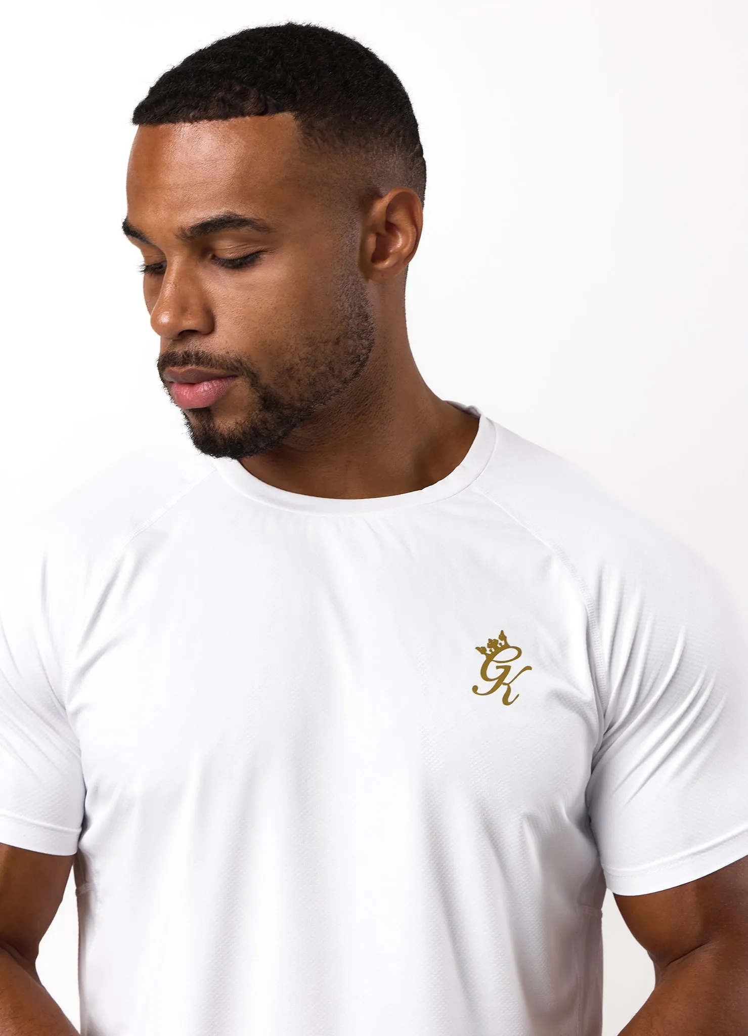 Gym King Energy Tee - White/Gold sold by The Gym King product image thumbnail 4