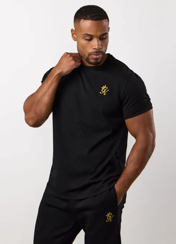 Gym King Fundamental Tee - Black/Gold sold by The Gym King