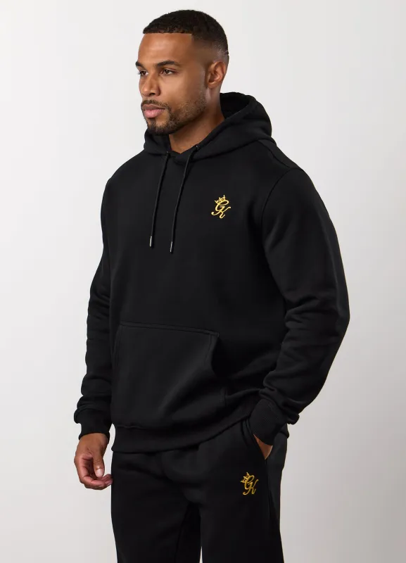 Gym King Fundamental Fleece Hood - Black/Gold sold by The Gym King