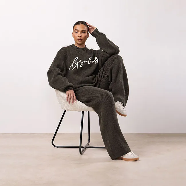 Gym King Rib Knit Crew Set - Warm Khaki sold by The Gym King product image thumbnail 2