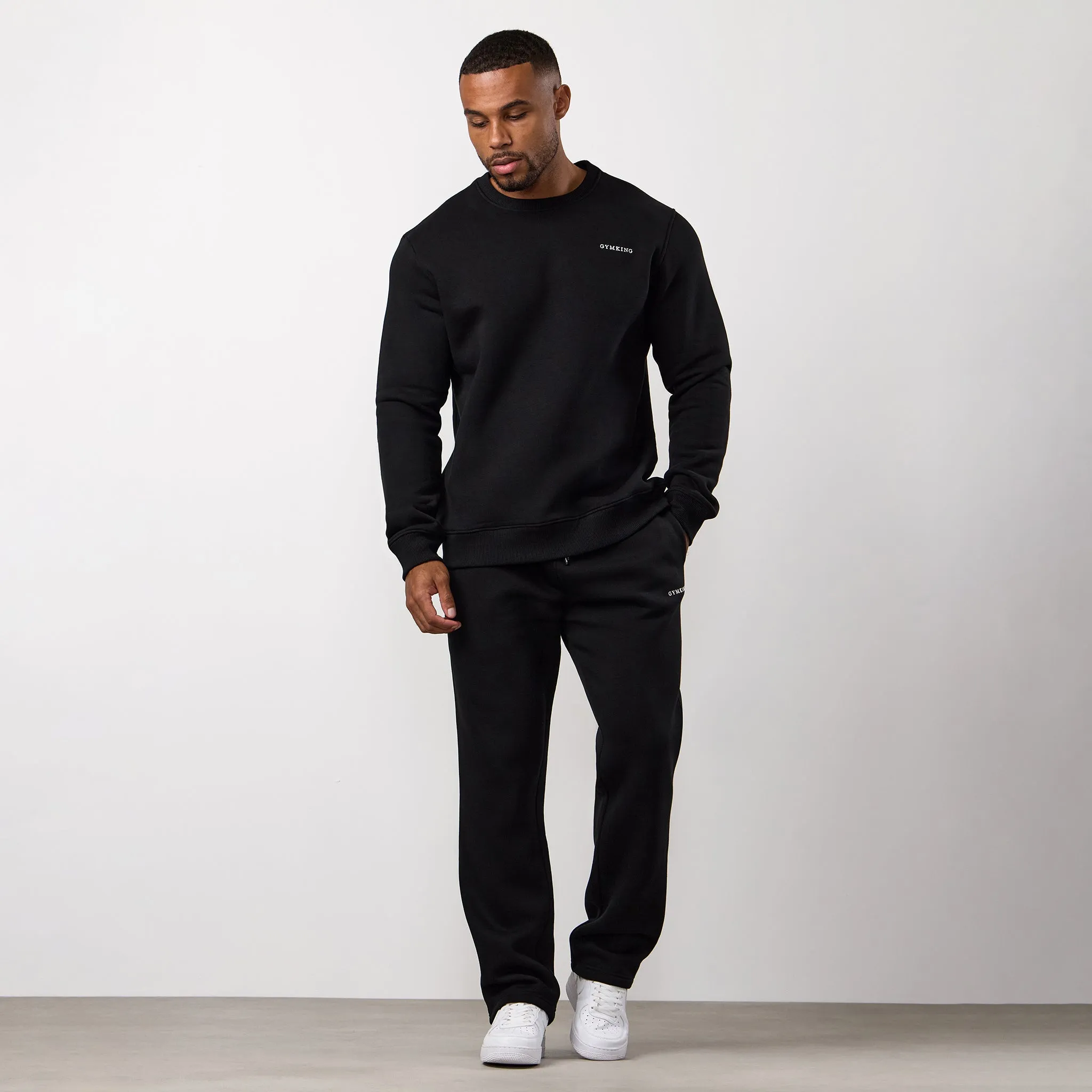 Gym King Fundamental Linear Straight Leg Tracksuit - Black sold by The Gym King product image thumbnail 2