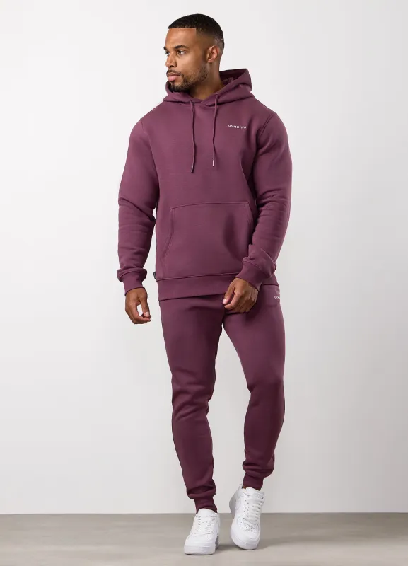 Gym King Fundamental Linear Hood Tracksuit - Mulberry made by The Gym King
