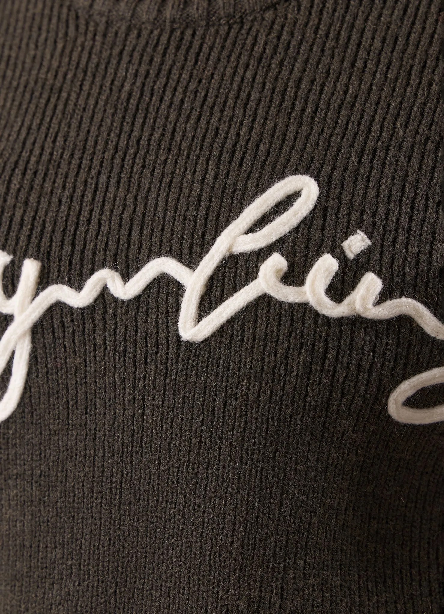 Gym King Rib Knit Sweatshirt - Warm Khaki sold by The Gym King product image thumbnail 5