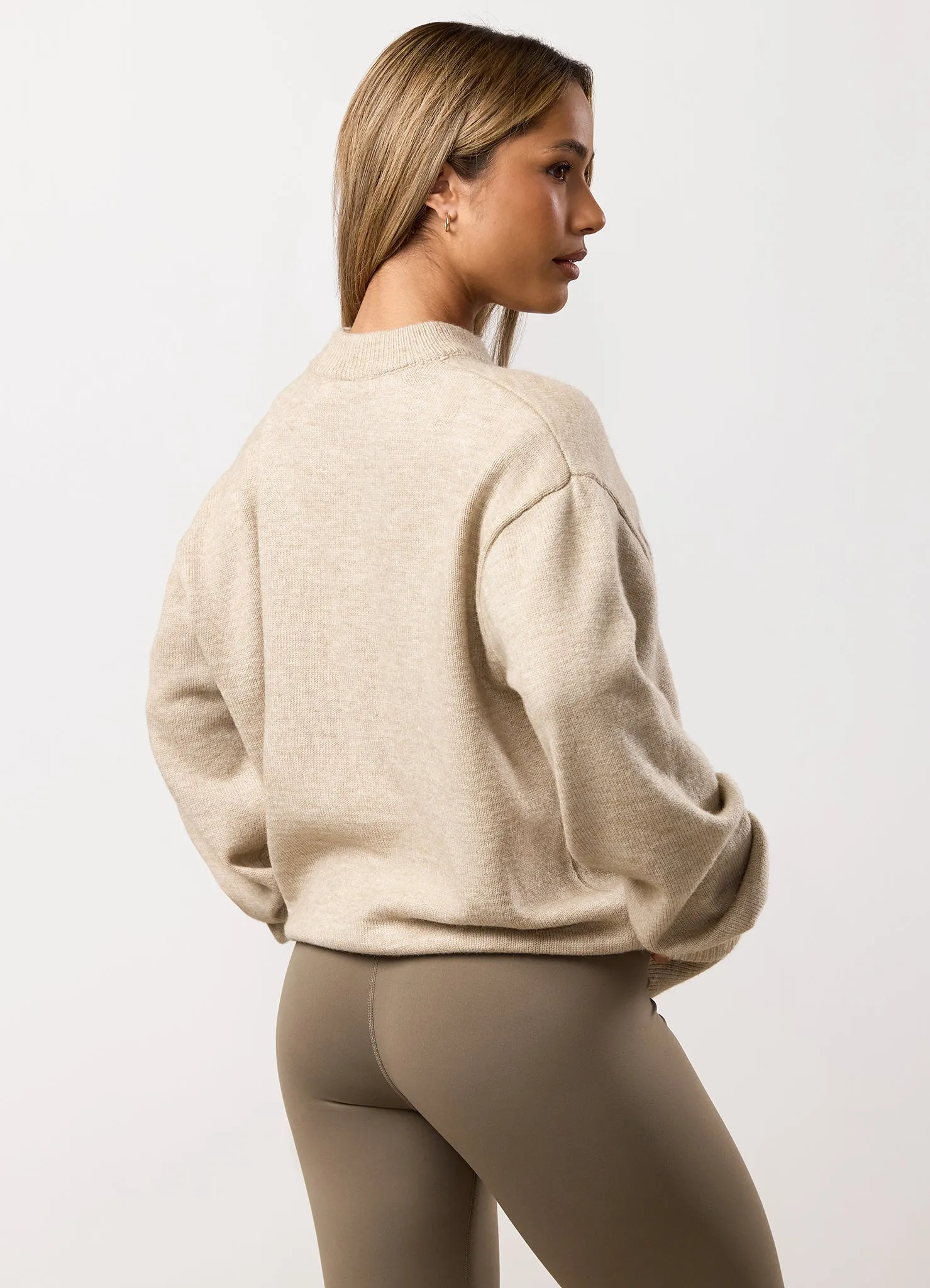 Gym King Restore Knit Crew - Beige sold by The Gym King product image thumbnail 3