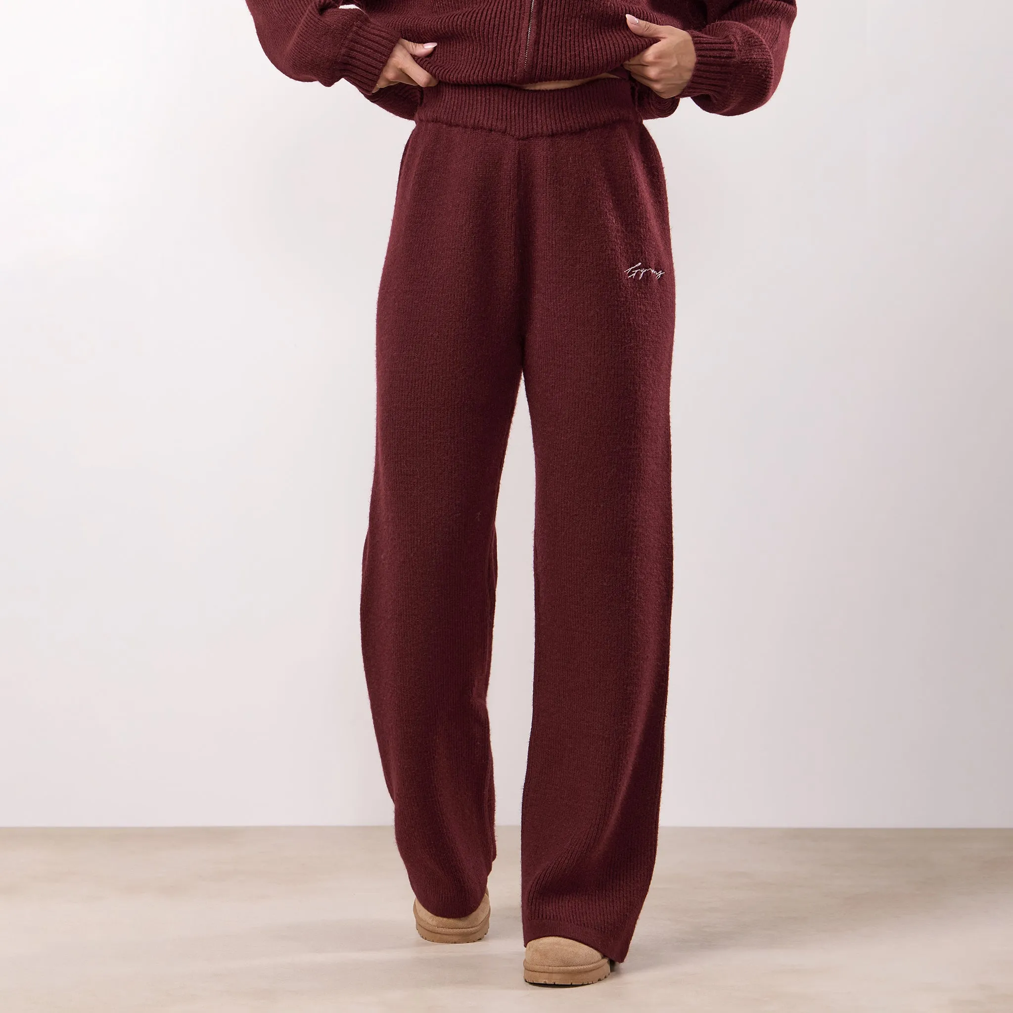 Gym King Rib Knit Trouser - Fig sold by The Gym King product image thumbnail 2