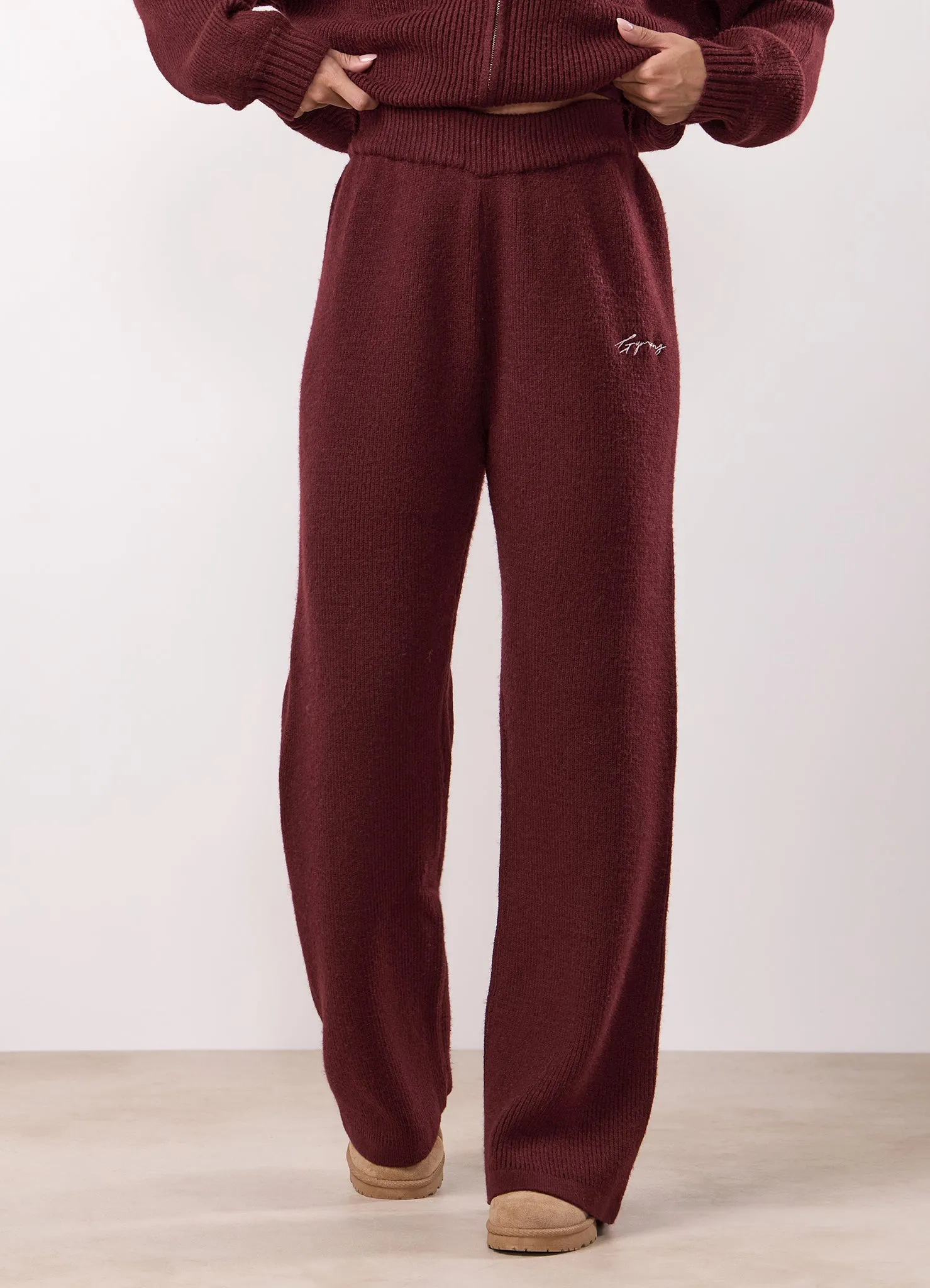 Gym King Rib Knit Trouser - Fig sold by The Gym King
