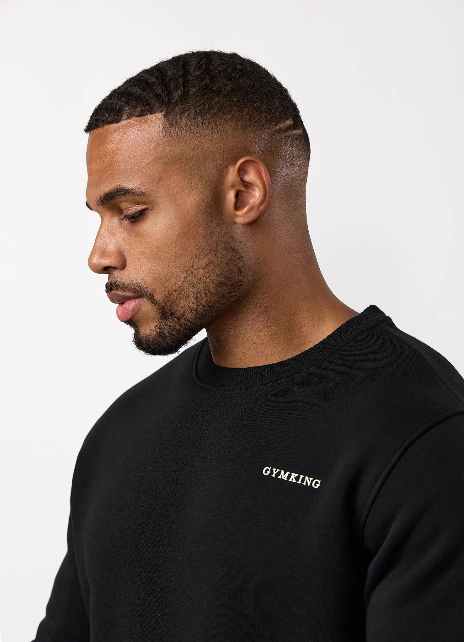 Gym King Fundamental Linear Crew - Black sold by The Gym King product image thumbnail 4