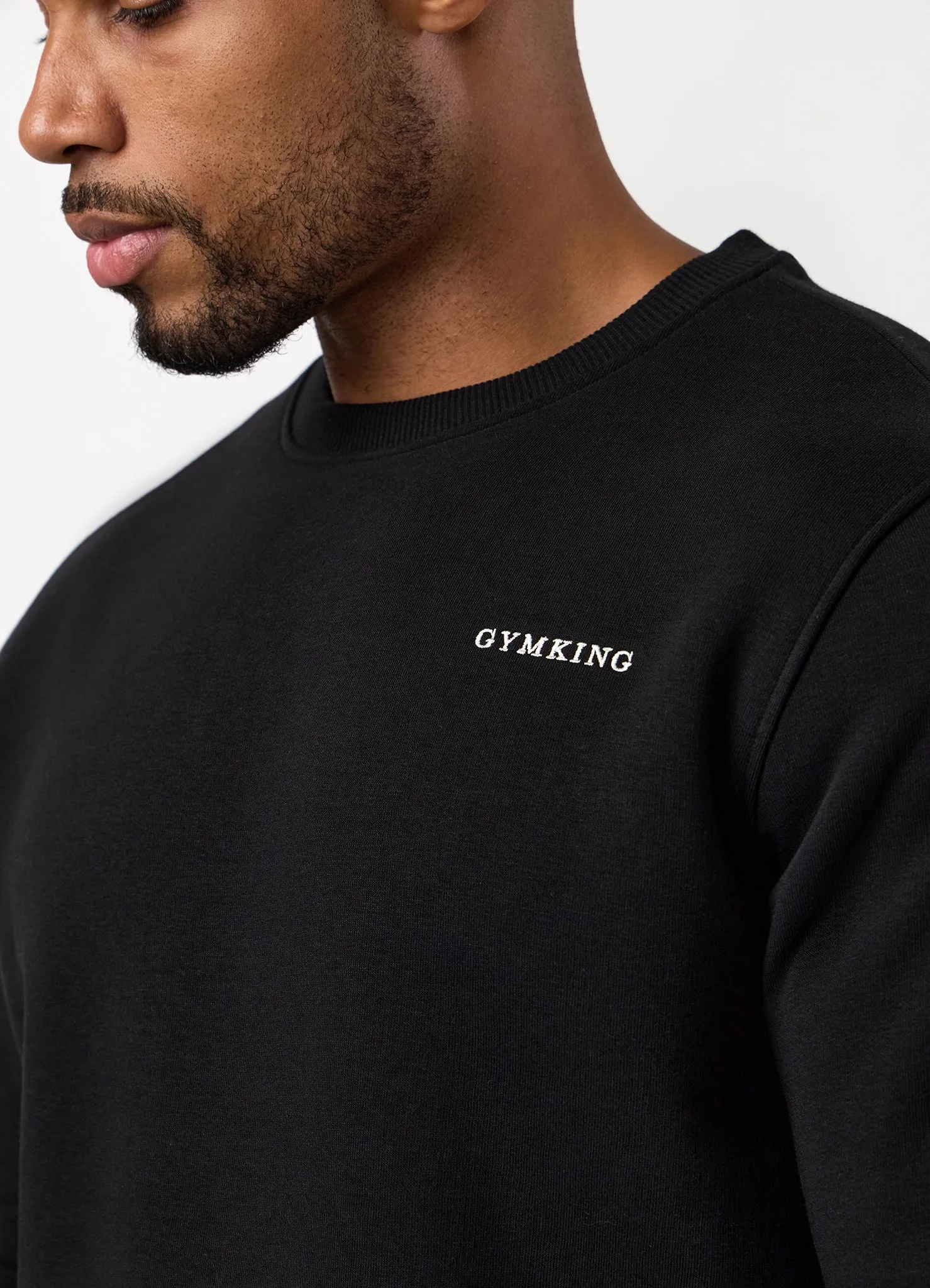 Gym King Fundamental Linear Crew - Black sold by The Gym King product image thumbnail 5