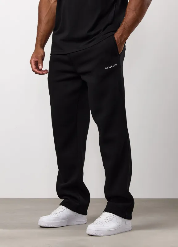Gym King Fundamental Linear Straight Leg Jogger - Black sold by The Gym King
