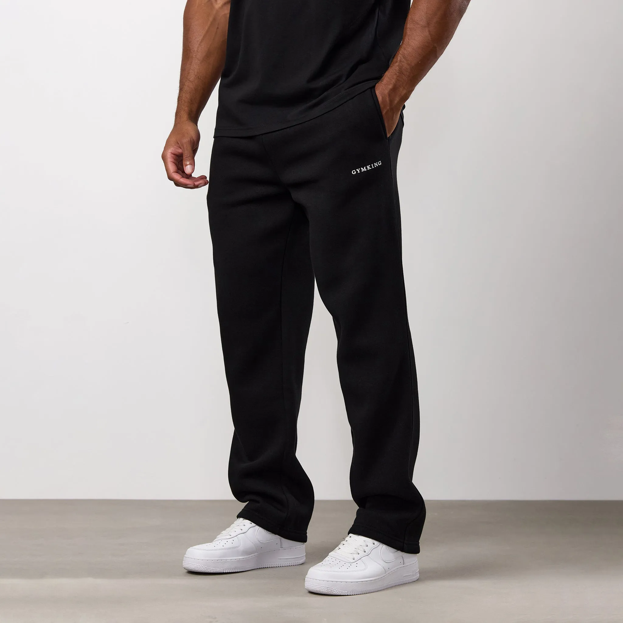 Gym King Fundamental Linear Straight Leg Jogger - Black sold by The Gym King product image thumbnail 2