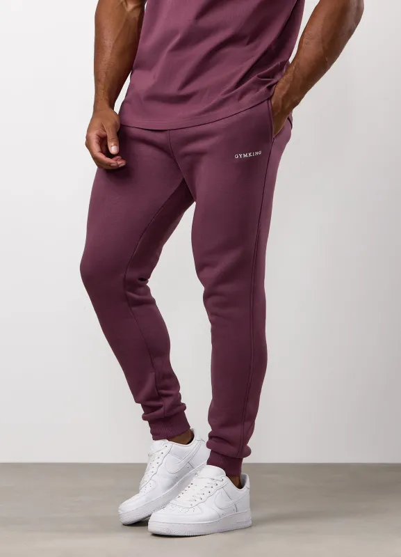 Gym King Fundamental Linear Fleece Jogger - Mulberry sold by The Gym King