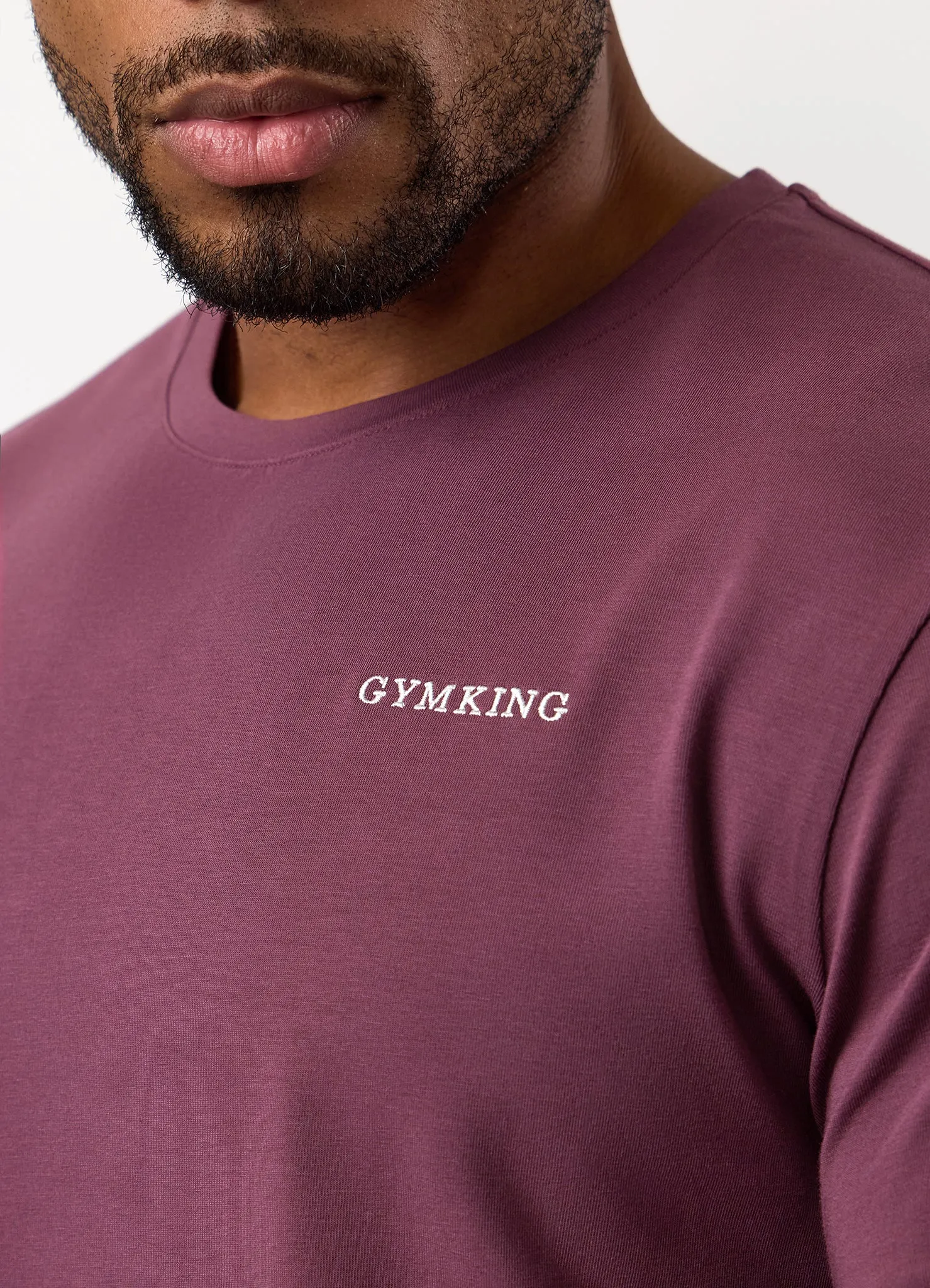 Gym King Fundamental Linear Tee - Mulberry sold by The Gym King product image thumbnail 5
