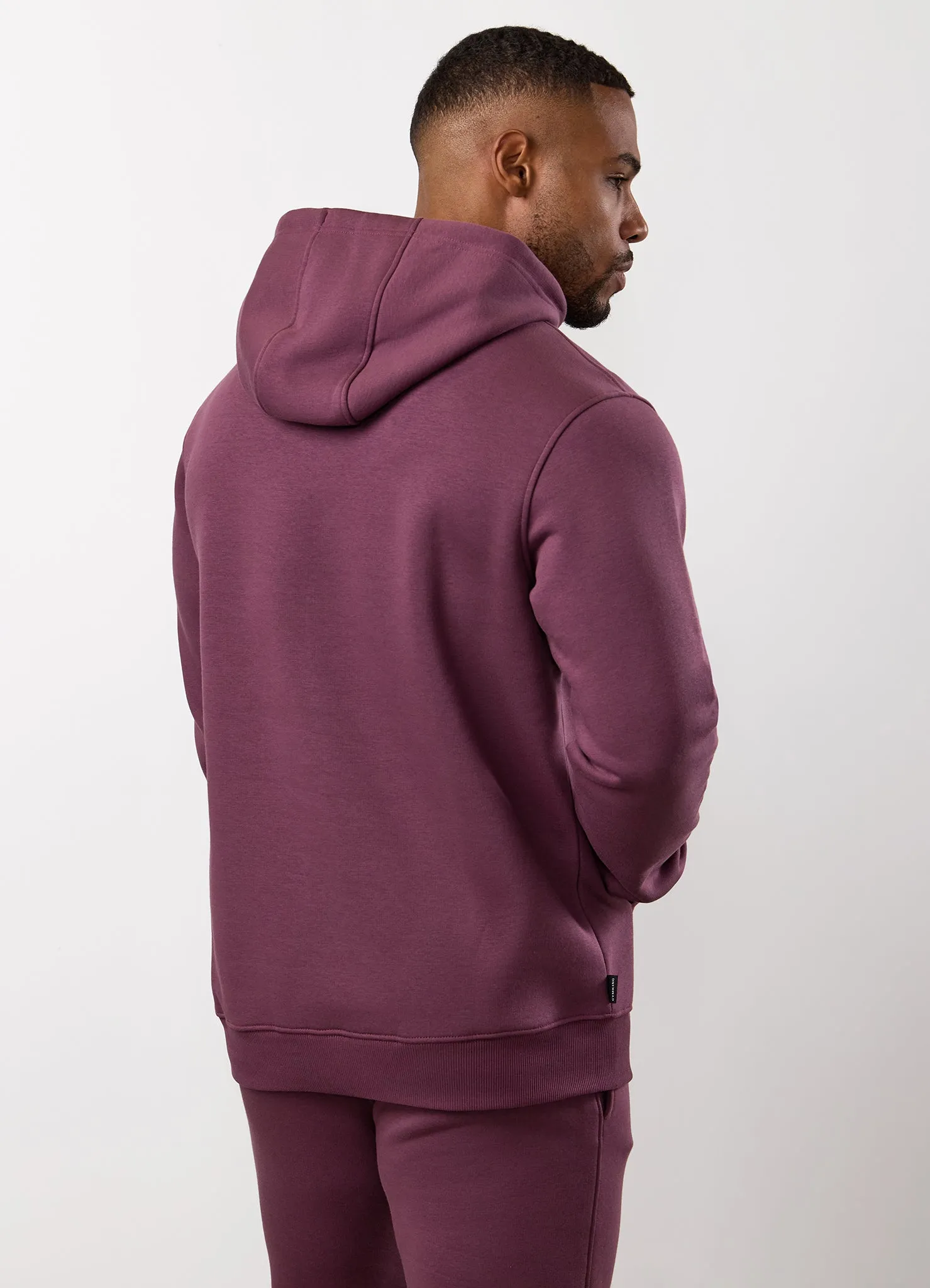 Gym King Fundamental Linear Fleece Hood - Mulberry sold by The Gym King product image thumbnail 3