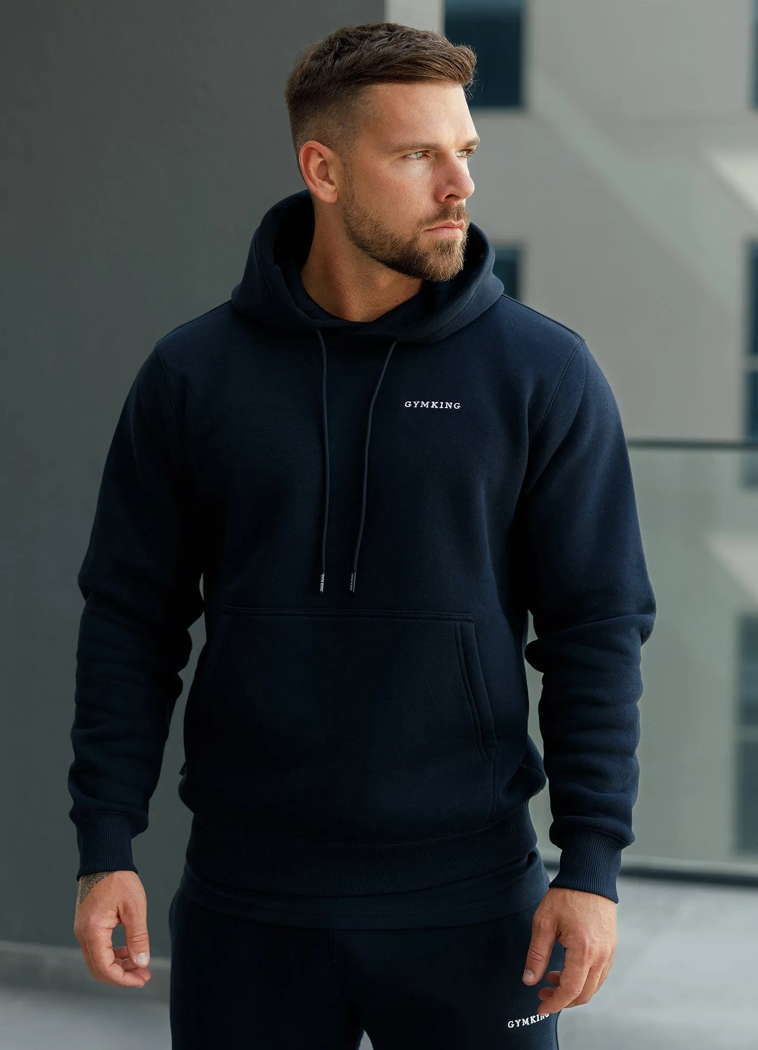 Gym King Fundamental Linear Hood Tracksuit - Navy sold by The Gym King product image thumbnail 3