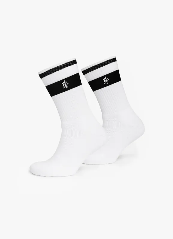 Gym King Fundamental Sock (1pk) - White sold by The Gym King
