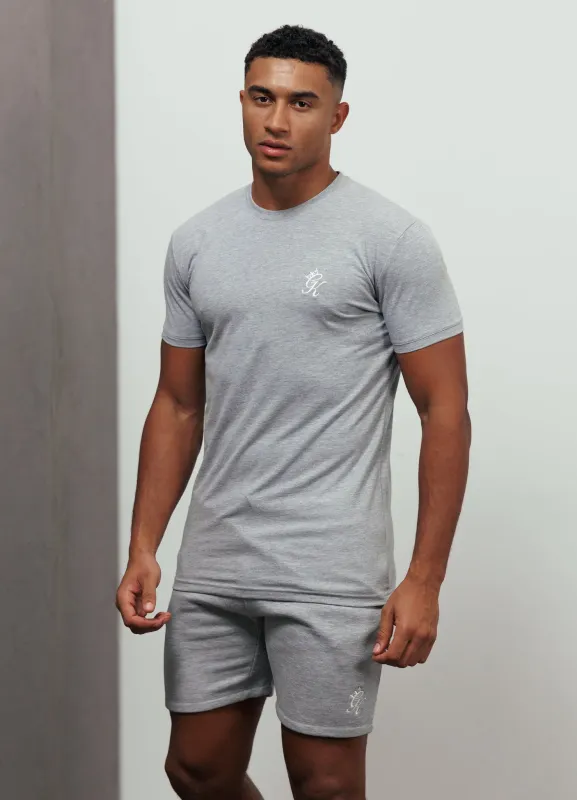 Gym King Fundamental Jersey Tee - Grey Marl sold by The Gym King