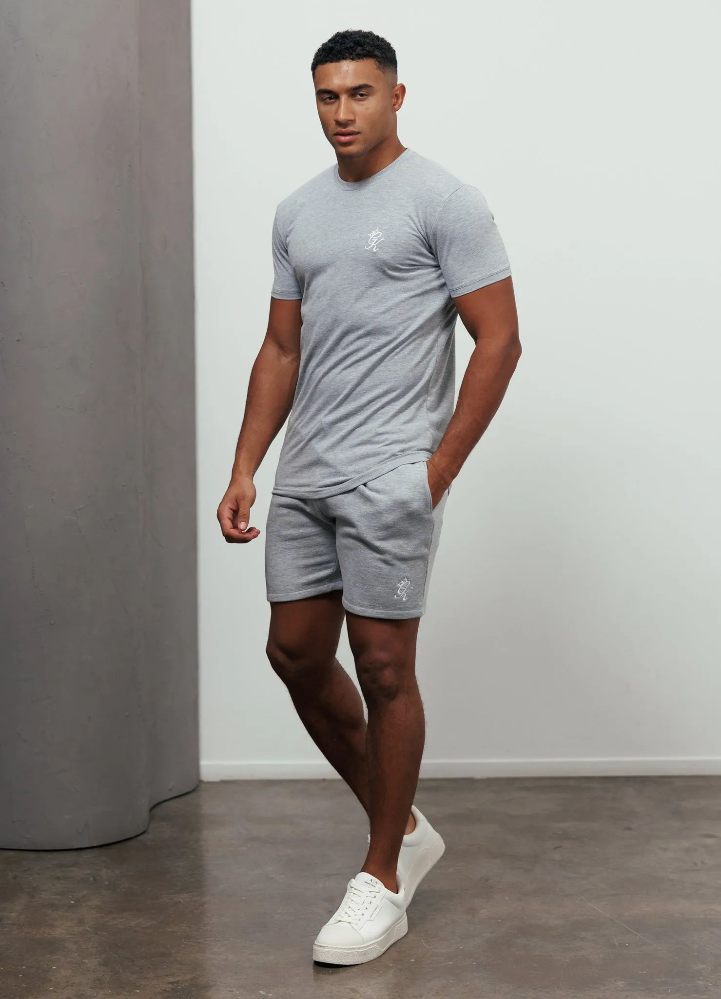 Gym King Fundamental Jersey Tee - Grey Marl sold by The Gym King product image thumbnail 3