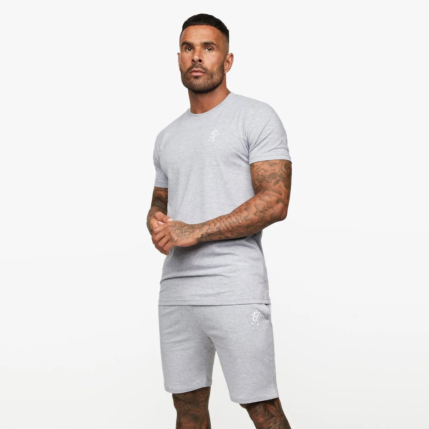 Gym King Fundamental Jersey Tee - Grey Marl sold by The Gym King product image thumbnail 2