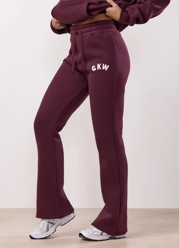 Gym King Inspire Flared Jogger - Vibrant Fig made by The Gym King