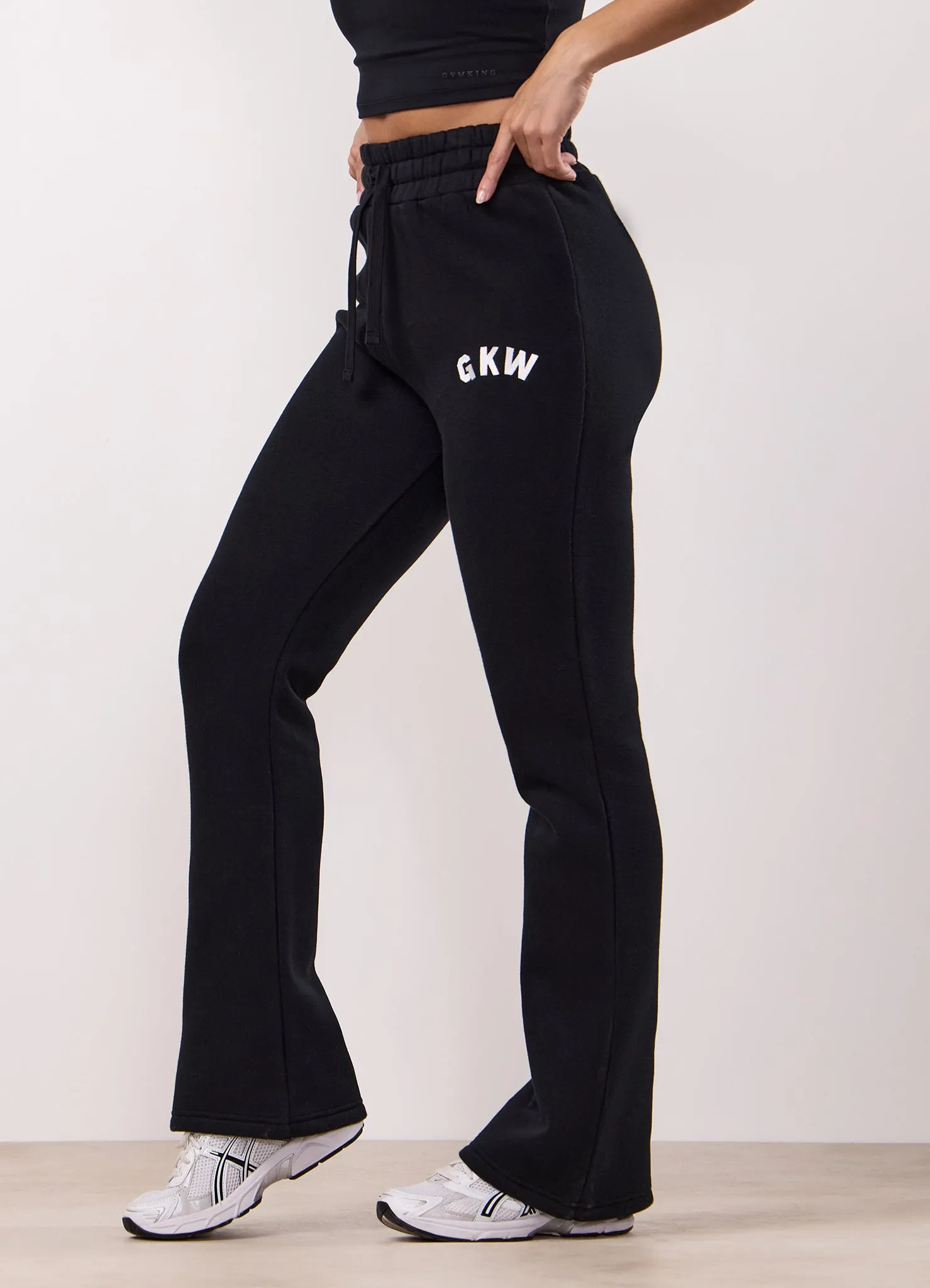 Gym King Inspire Flared Jogger - Black sold by The Gym King