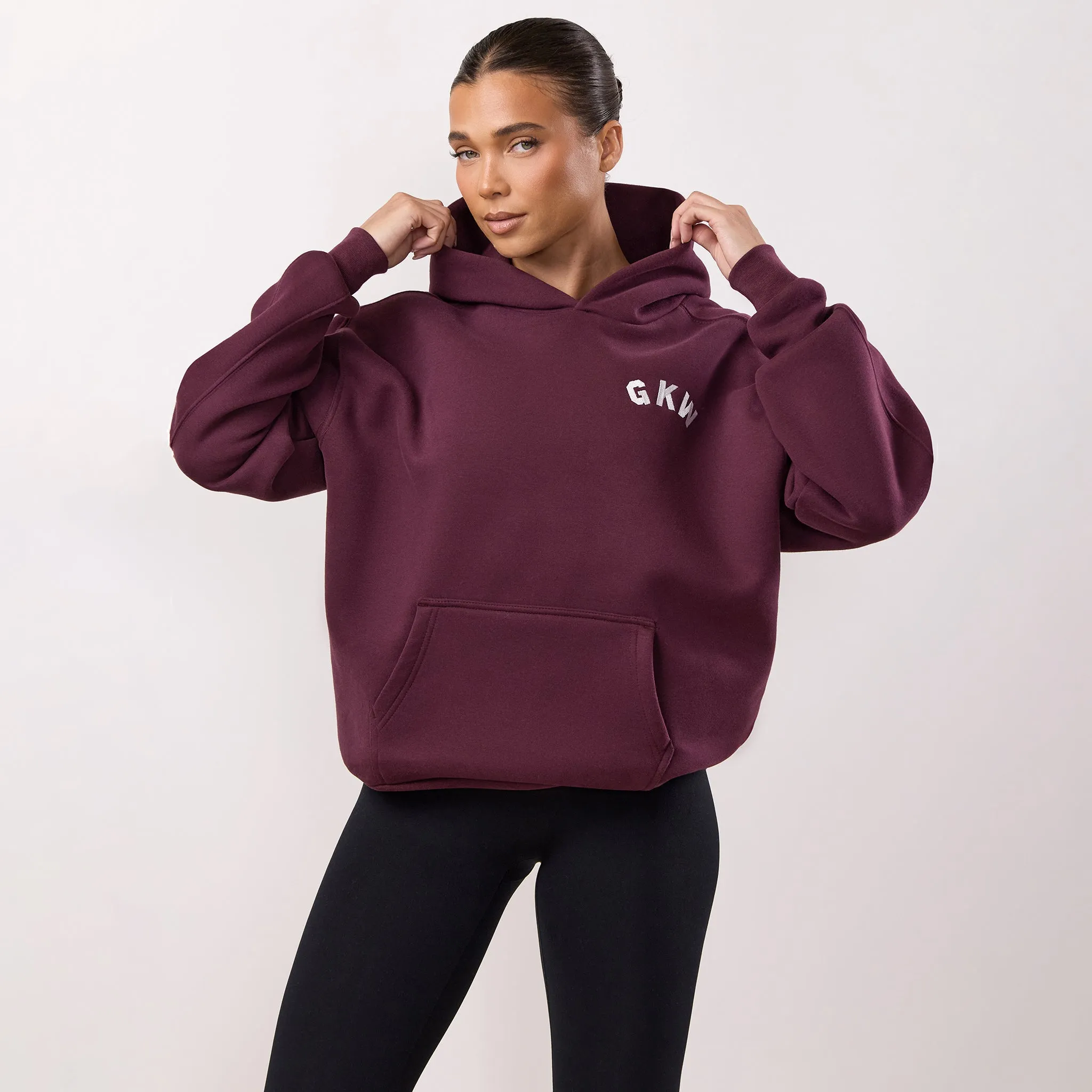 Gym King Inspire Oversized Hoodie - Vibrant Fig sold by The Gym King product image thumbnail 2