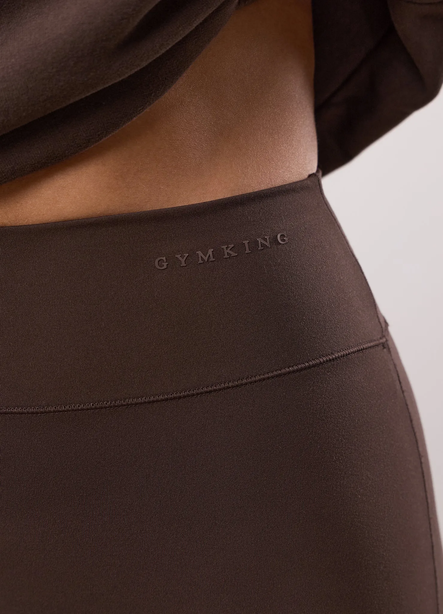Gym King Peach Luxe Flared Yoga Legging - Dark Chocolate Luxe sold by The Gym King product image thumbnail 5