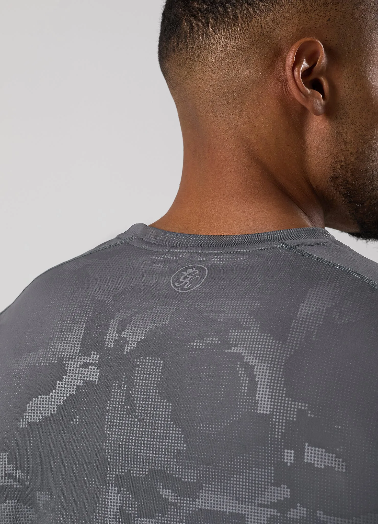 Gym King Debossed Camo Tee - Gunmetal Grey sold by The Gym King product image thumbnail 5