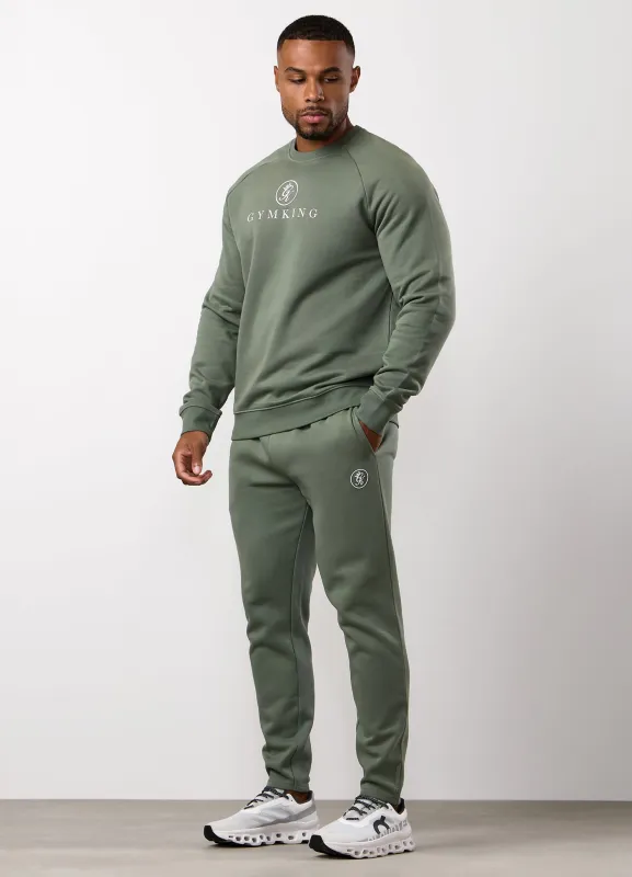 Gym King Pro Crew Tracksuit - Sage Grey sold by The Gym King