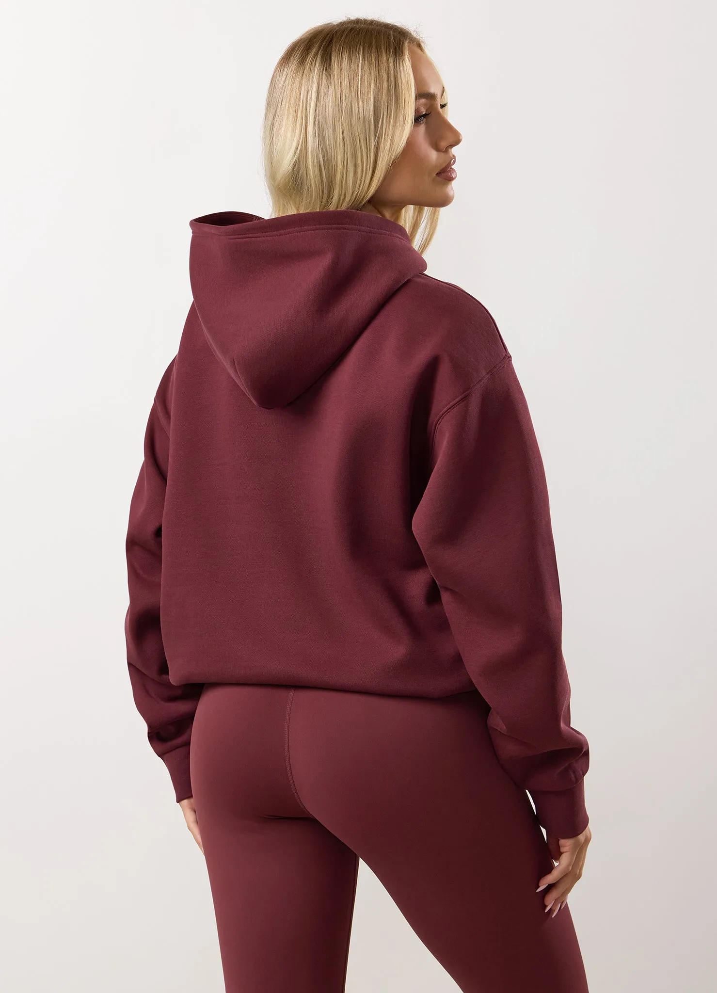 Gym King 365 Relaxed Fit Hood - Burgundy sold by The Gym King product image thumbnail 3