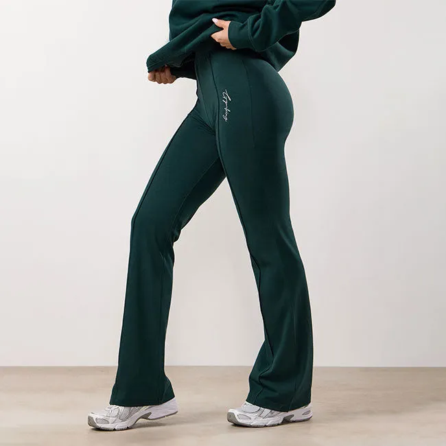 Gym King Reset Cotton Flared Legging - Deep Forest Green sold by The Gym King product image thumbnail 2