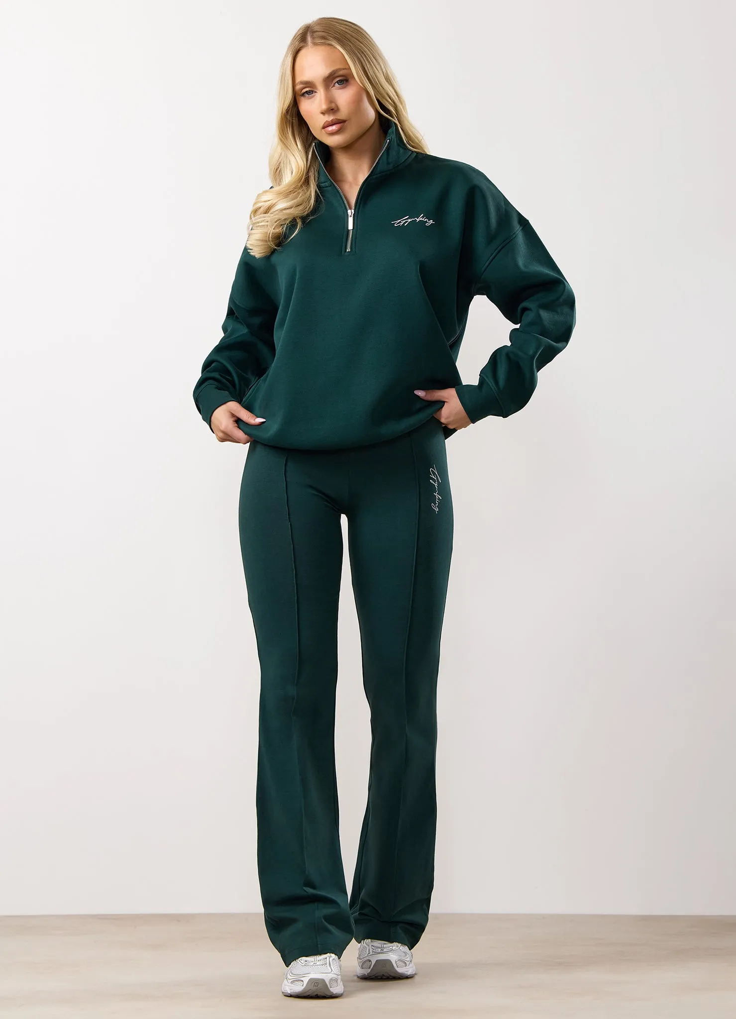 Gym King Reset Cotton Flared Legging - Deep Forest Green sold by The Gym King product image thumbnail 5