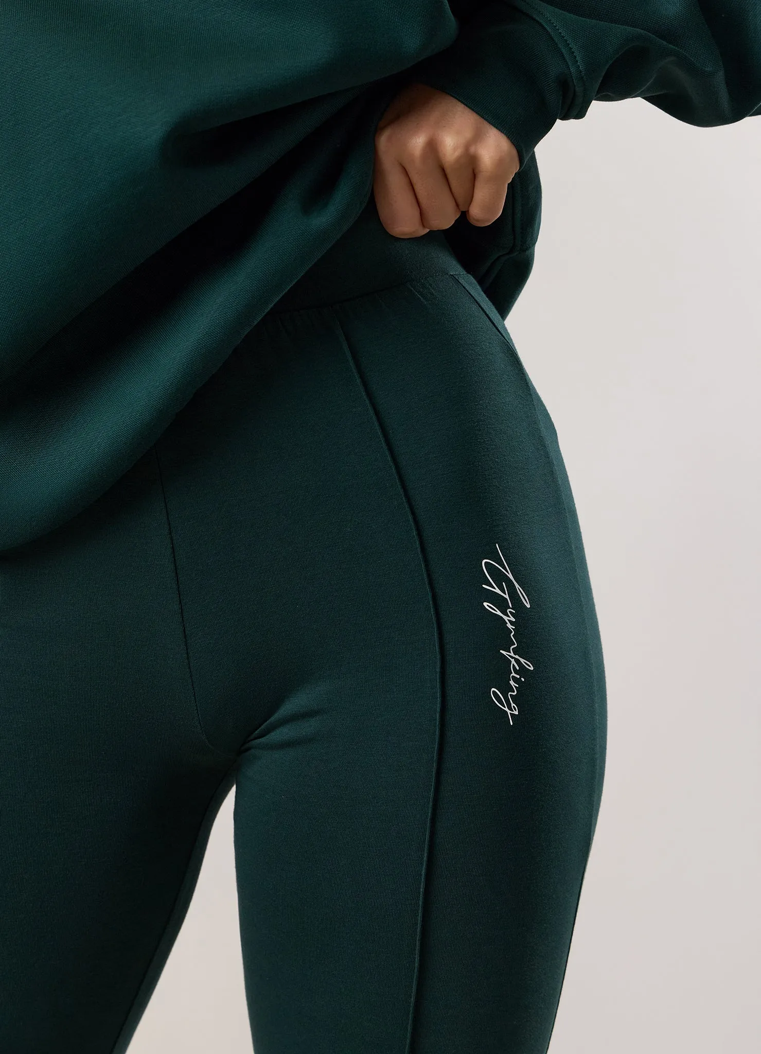 Gym King Reset Cotton Flared Legging - Deep Forest Green sold by The Gym King product image thumbnail 4