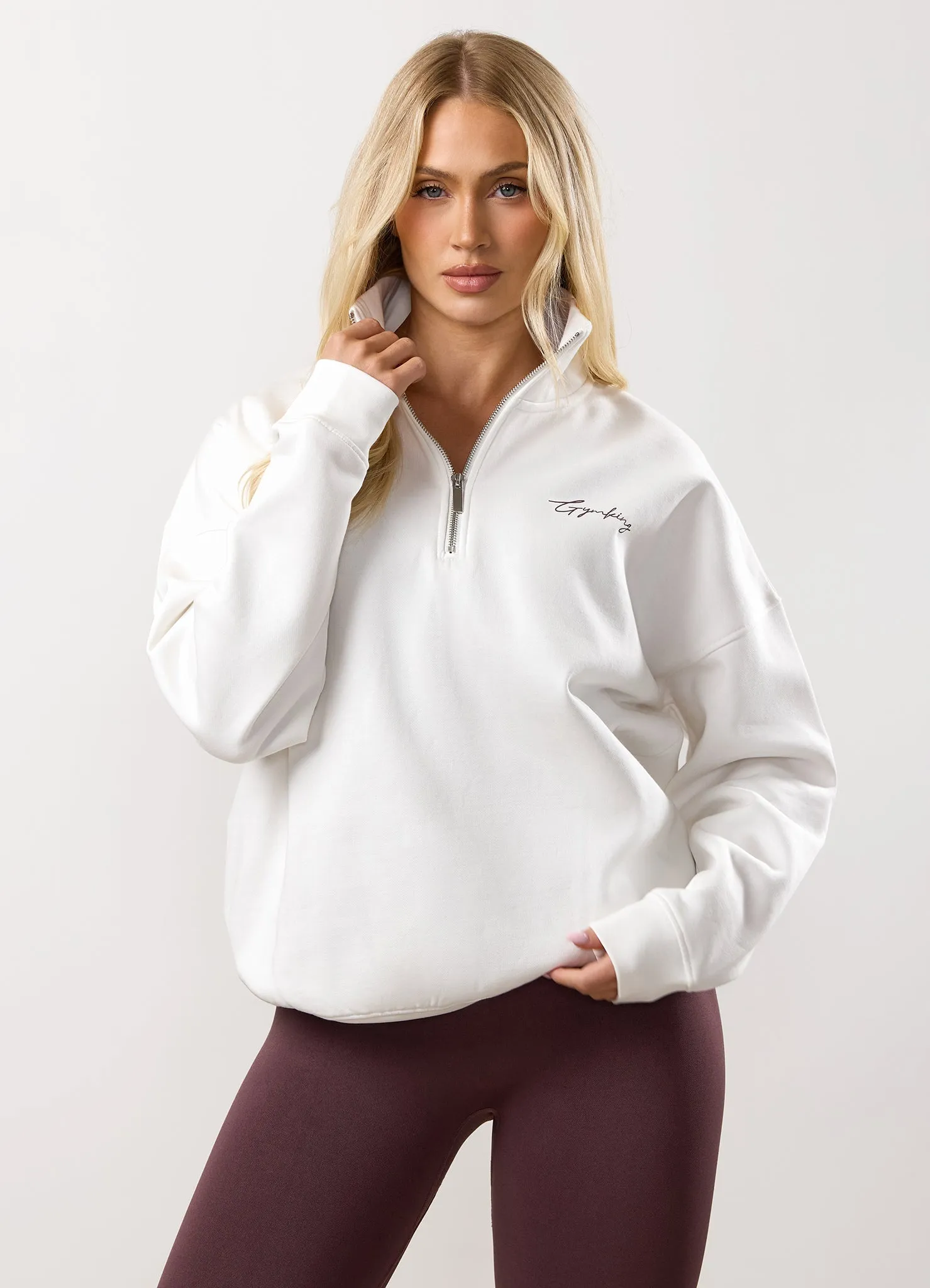 Gym King Reset 1/4 Funnel - Cream/Deep Plum sold by The Gym King product image thumbnail 3