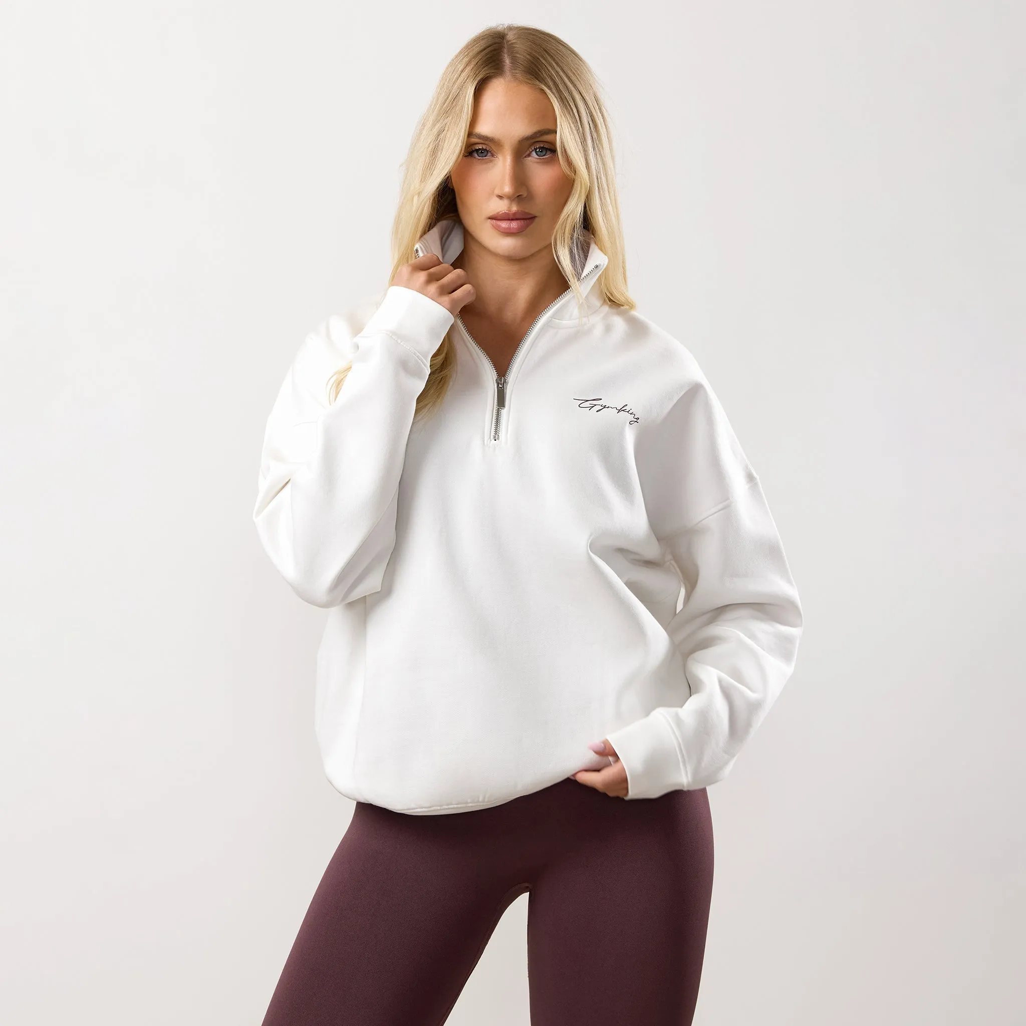 Gym King Reset 1/4 Funnel - Cream/Deep Plum sold by The Gym King product image thumbnail 2