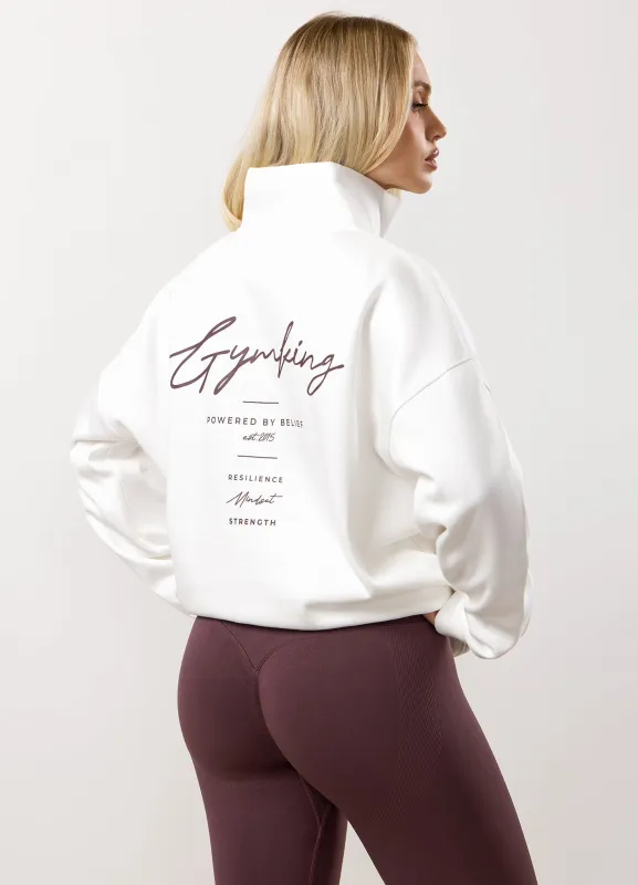 Gym King Reset 1/4 Funnel - Cream/Deep Plum sold by The Gym King