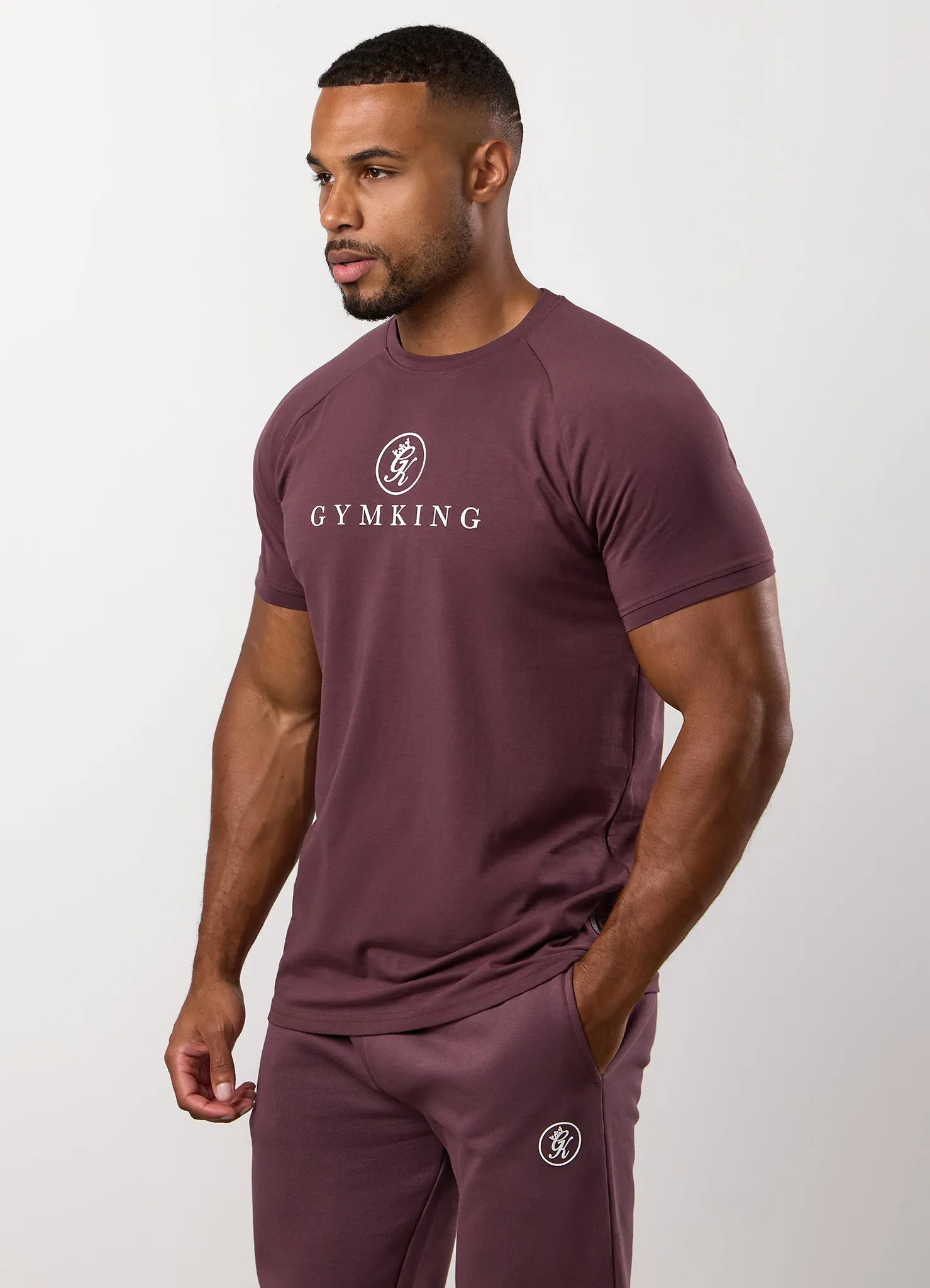 Gym King Pro Tee - Deep Plum sold by The Gym King
