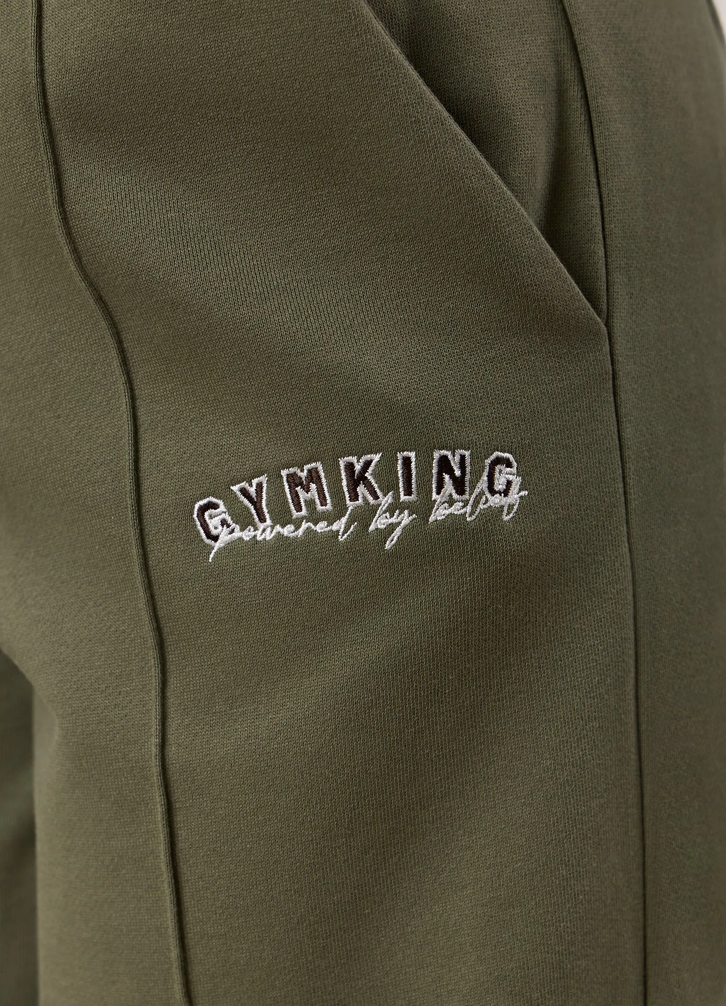 Gym King Powered By Belief Straight Leg Jogger - Warm Khaki sold by The Gym King product image thumbnail 4