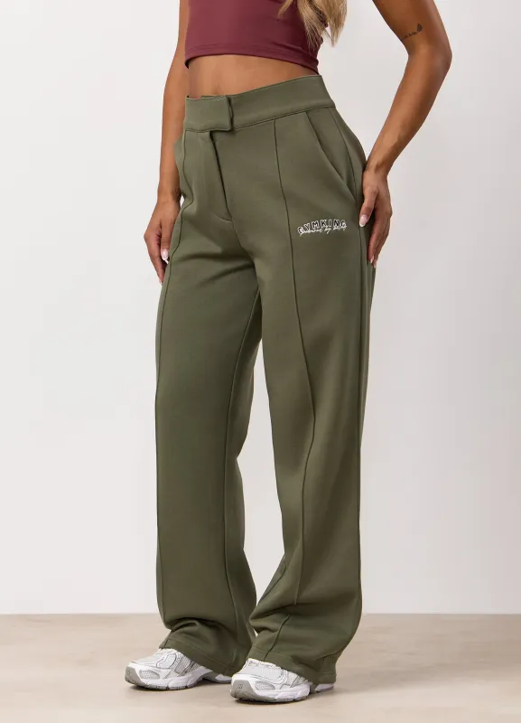 Gym King Powered By Belief Straight Leg Jogger - Warm Khaki sold by The Gym King