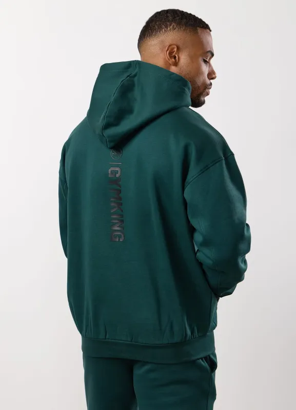 Gym King Aventus Fleece Hood - Deep Forest Green sold by The Gym King
