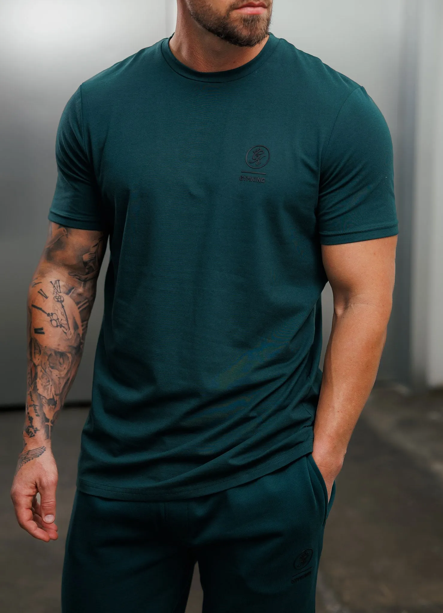 Gym King Aventus Jersey Tee - Deep Forest Green sold by The Gym King product image thumbnail 5