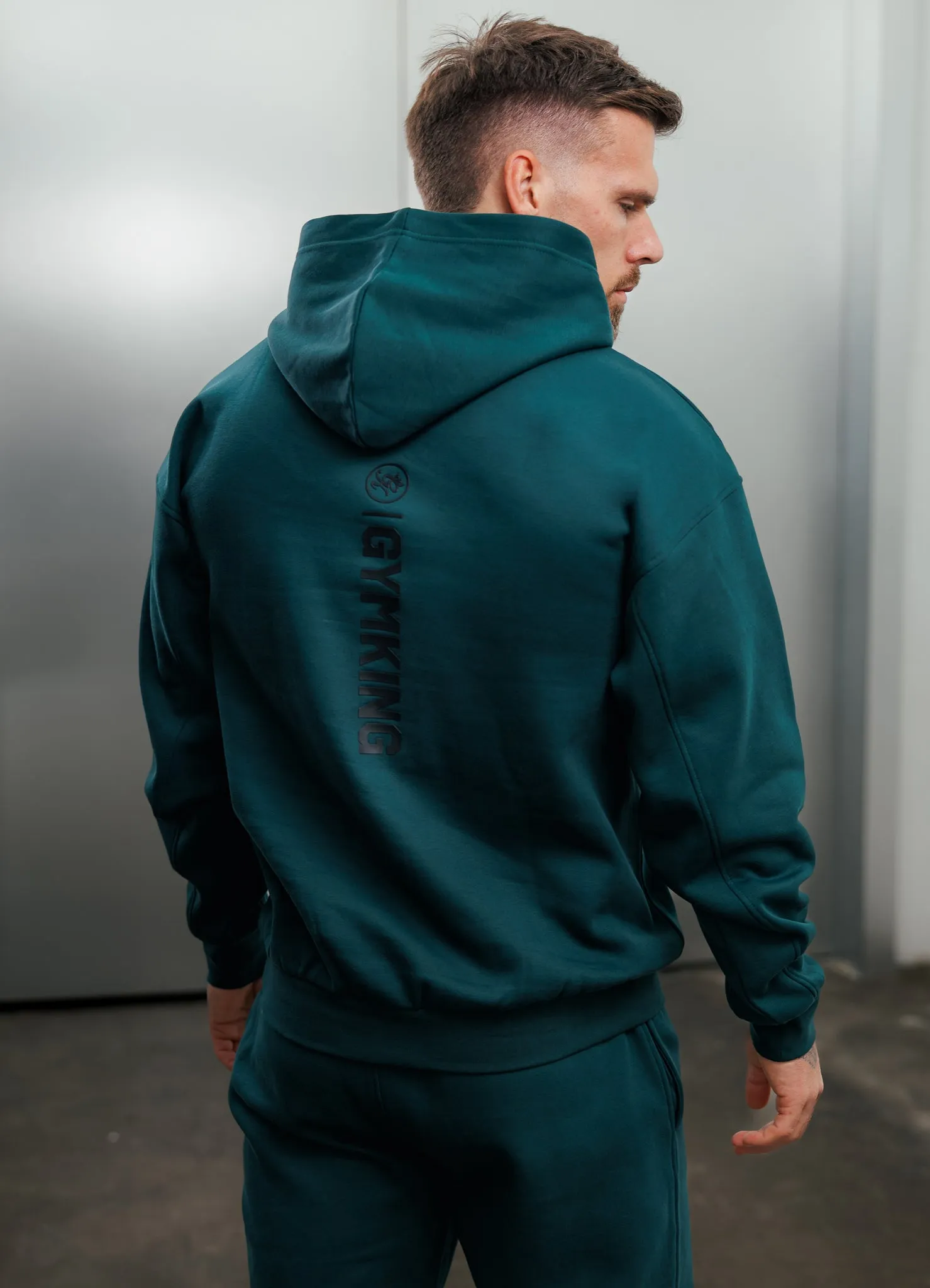 Gym King Aventus Fleece Hood Tracksuit - Deep Forest Green sold by The Gym King product image thumbnail 3