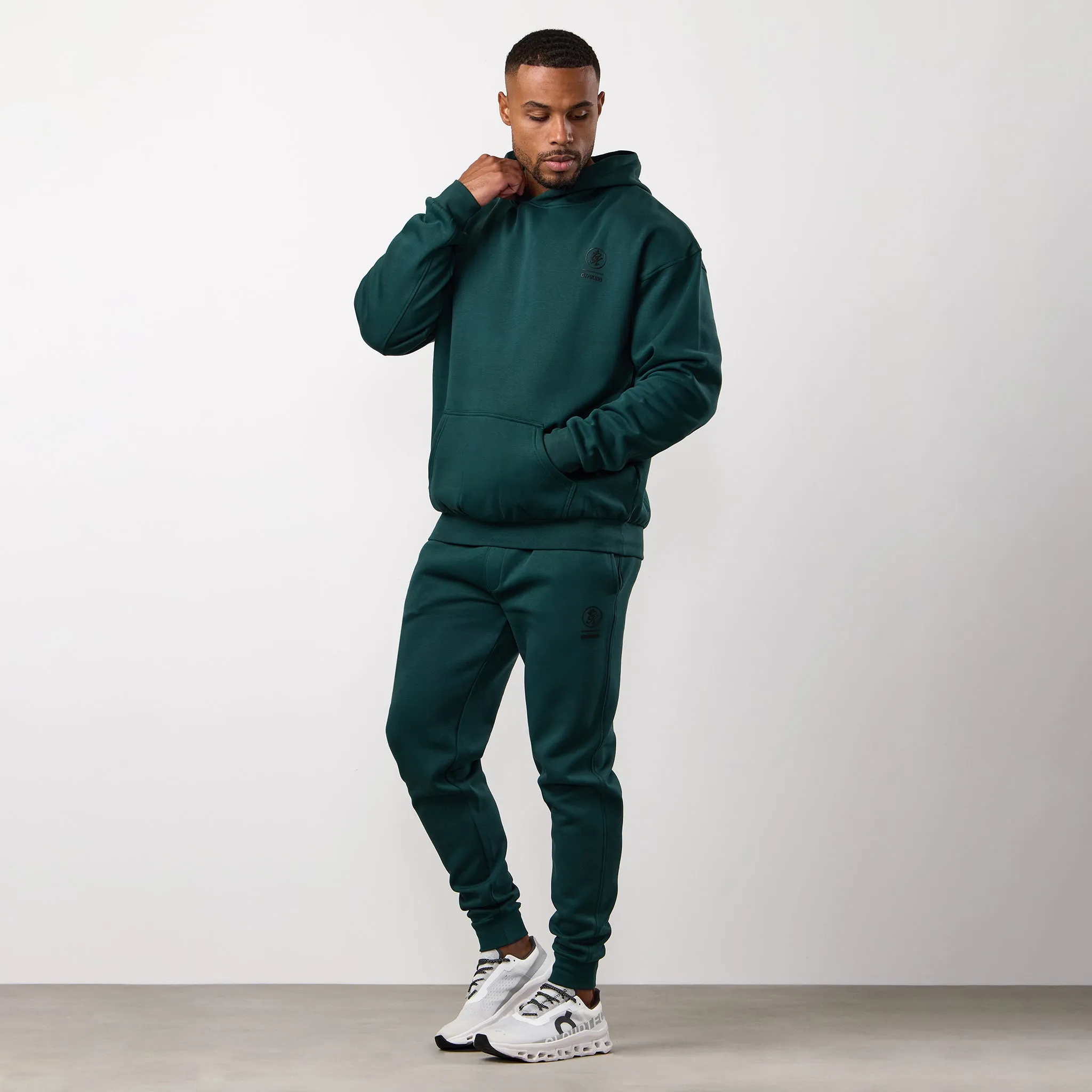 Gym King Aventus Fleece Hood Tracksuit - Deep Forest Green sold by The Gym King product image thumbnail 2