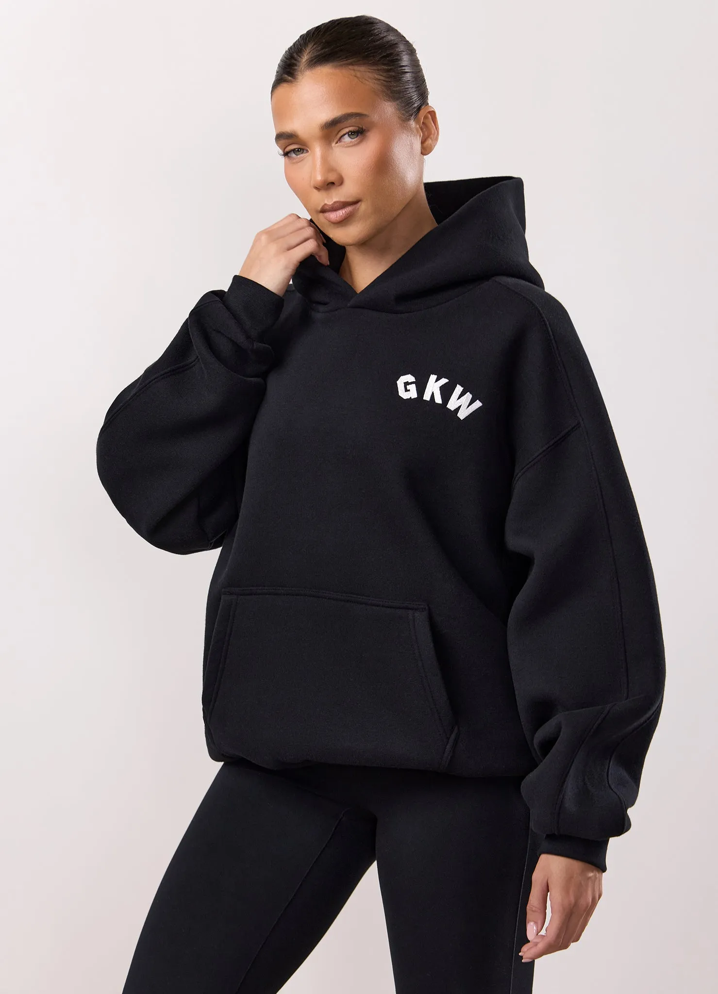 Gym King Inspire Oversized Hood Tracksuit - Black sold by The Gym King product image thumbnail 3