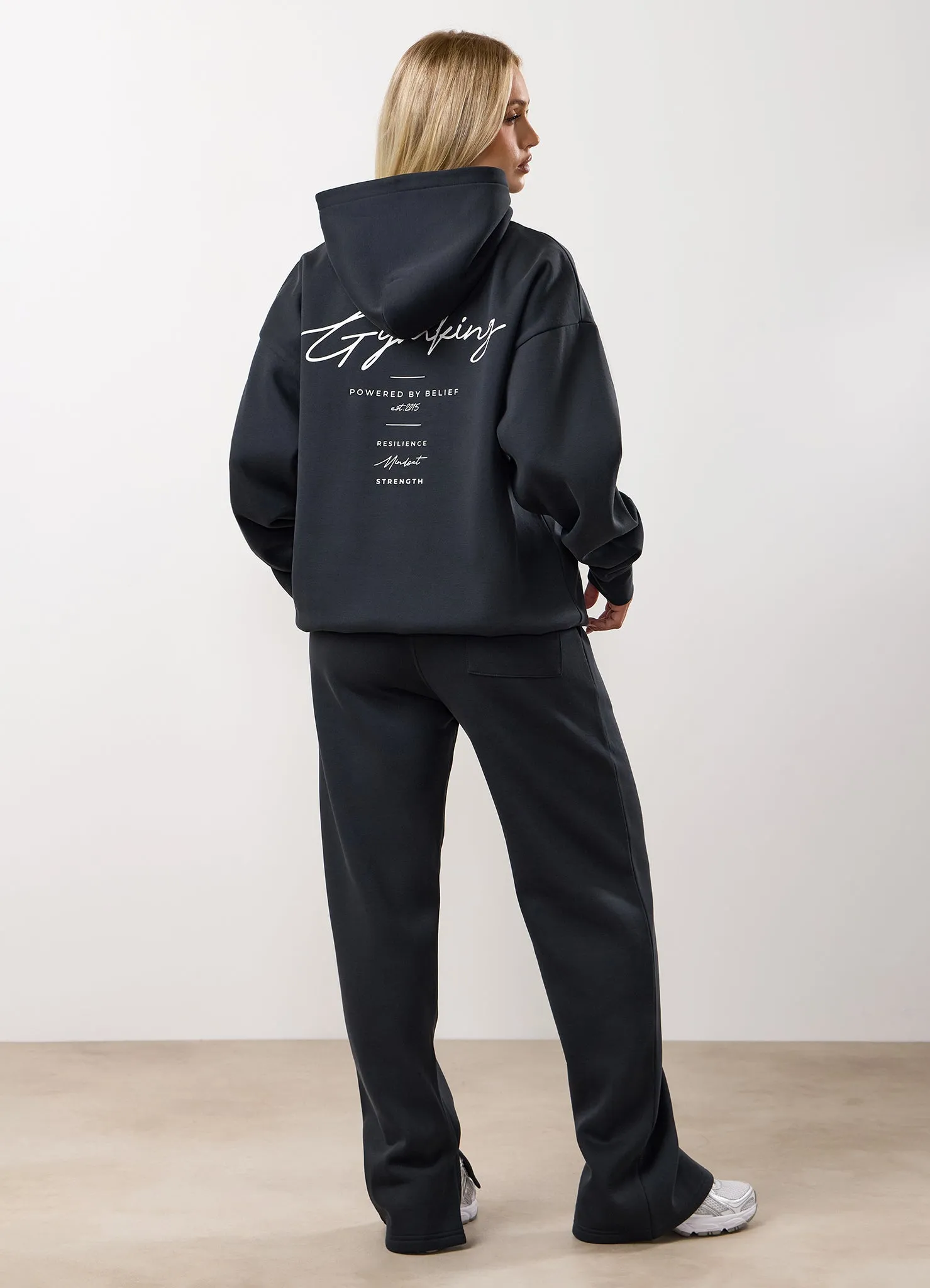 Gym King Reset Oversized Fleece Hood Tracksuit - Midnight Blue sold by The Gym King product image thumbnail 3