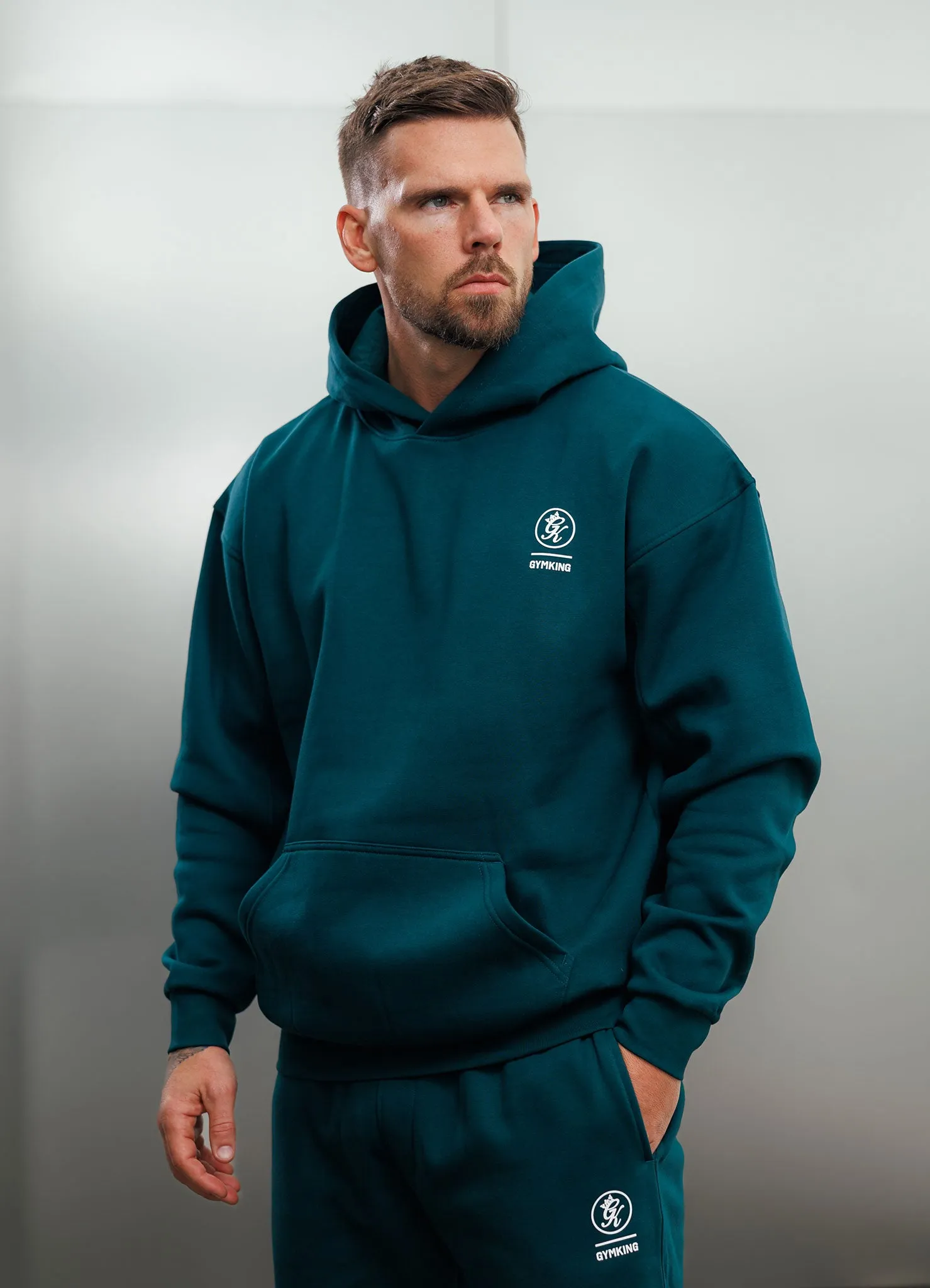 Gym King Aventus Fleece Hood - Teal sold by The Gym King