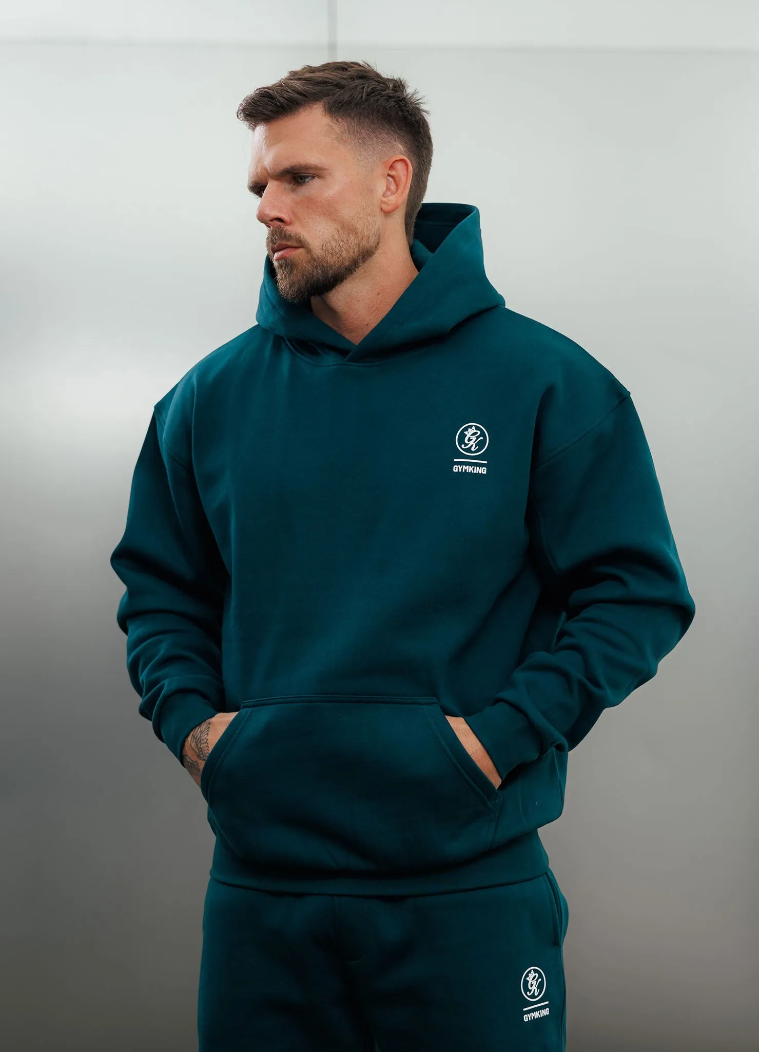 Gym King Aventus Fleece Hood - Teal sold by The Gym King product image thumbnail 3